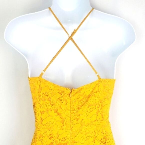 VICI Yellow Lace Dress - Picture 3 of 10